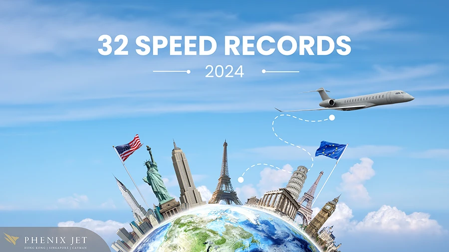 Phenix Jet Cayman (Hong Kong) Rings in the New Year and Sets 32 World Speed Records in 2024!